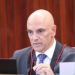 O ministro Alexandre de Moraes em sessão